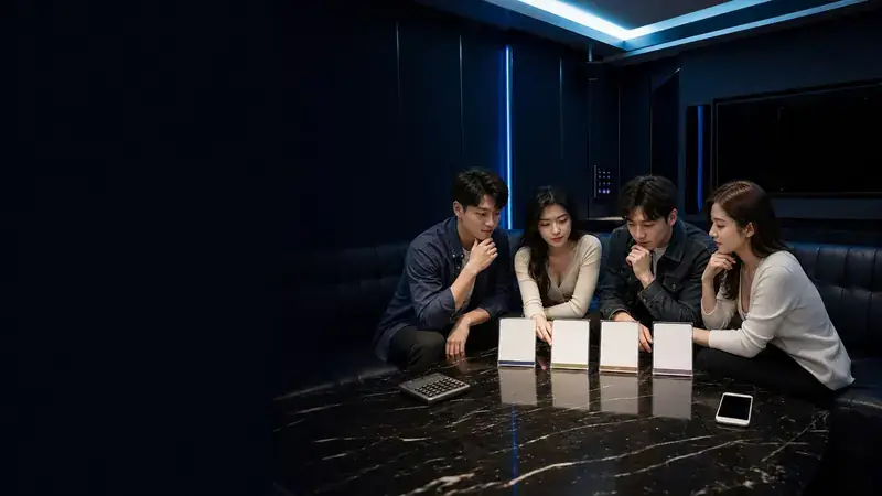 台中 KTV 包廂內比較四種聚會方案