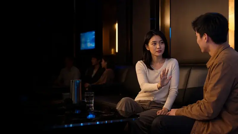 兩位成年人在 KTV 包廂清楚溝通互動界線