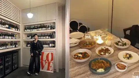 Gulu Dining 酒櫃、餐桌與店家餐點